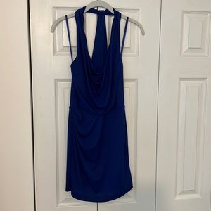 BCBG Royal Blue Mini Halter Dress! XXS! Excellent condition!